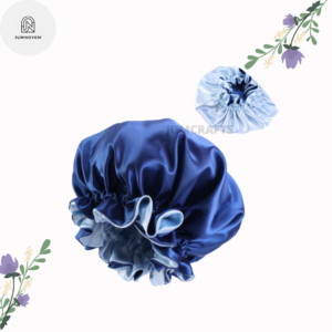 Reversible satin bonnet- elastic.