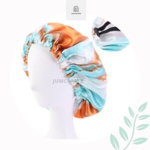 Adjustable reversible satin bonnet- drawstring